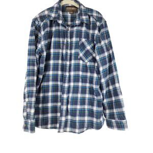 Outdoor Casual  men's flannel shirt size LG  multi colors (WW11)